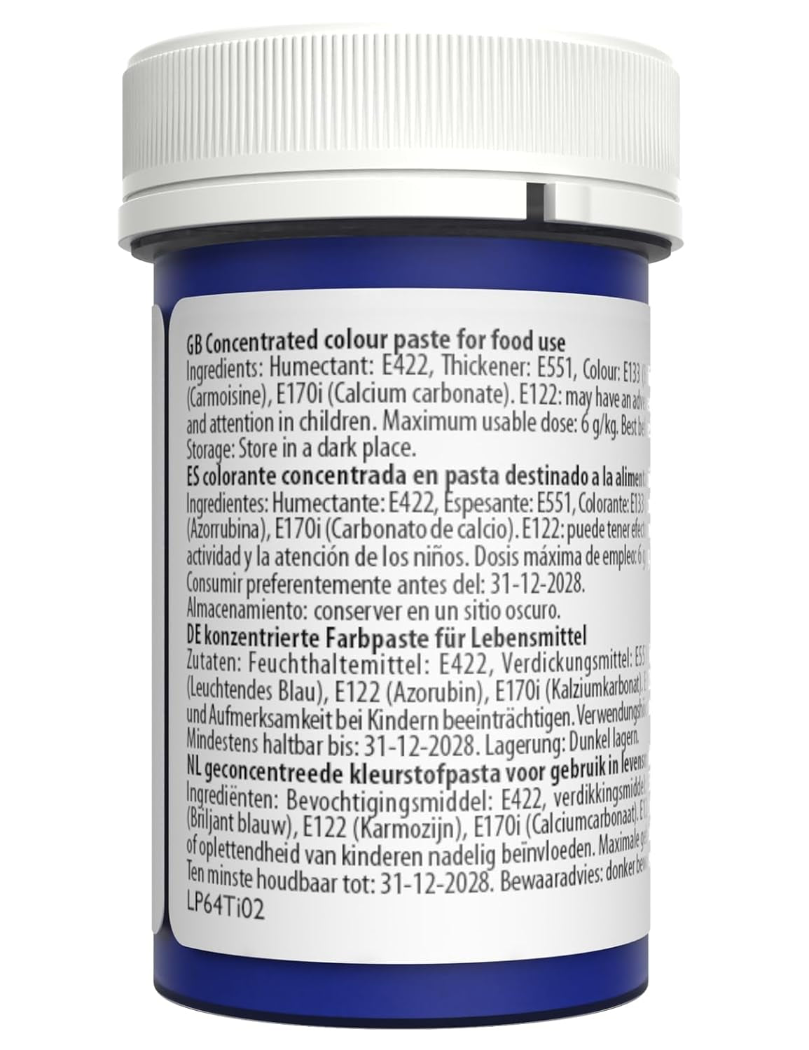 Sugarflair Pastelowy barwnik spożywczy do makaronów, Bell Blue, barwnik spożywczy do makaronów, kremówek i marcepanu, skoncentrowane barwniki Spectral - 25g