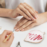 Żywica Nail Art Palette Blatt Form Nail Art Werkzeuge Kit Żelowy lakier do paznokci Farben Mischen Palette Für DIY Nail Art Makijaż Nagel Dekoration Zubehör