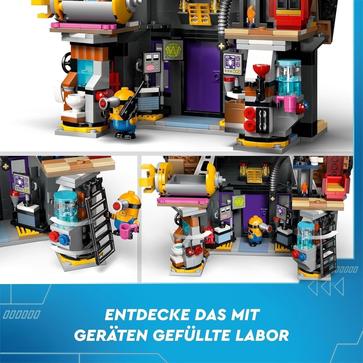 LEGO I — Simply Incorrigible 4 Willa rodzinna Gru i Minionków I — Simply Incorrigible 4 Zestaw filmowy Zabawkowy prezent dla chłopców i dziewcząt od 8 lat i więcej 75583 Zestawy do budowania Beuche den LEGO-Store