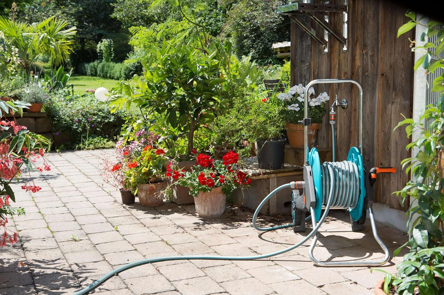 Gardena Classic Wąż 19 mm (3/4 cala), 20 m: Uniwersalny wąż ogrodowy z wytrzymałej tkaniny, tkany krzyżowo, ciśnienie rozrywające 22 bar, odporny na promieniowanie UV, brak elementów systemowych, 12 lat gwarancji (18022-20)