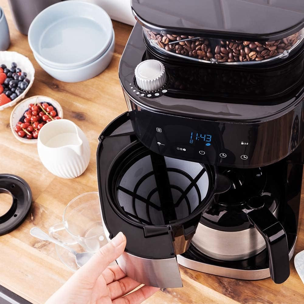 Ekspres termiczny GASTROBACK Grind & Brew Pro, srebrny, czarny