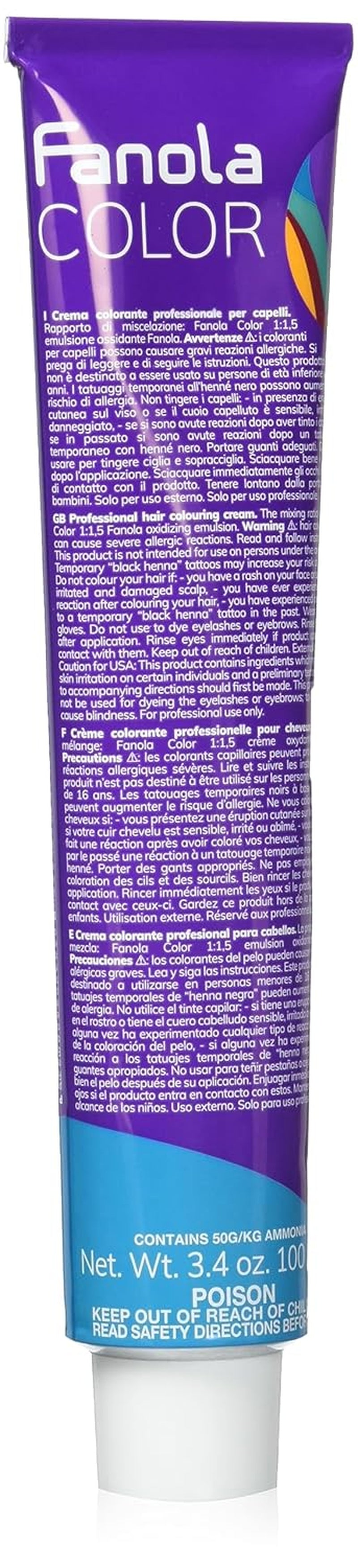 Fanola crema colore Krem koloryzujący 7.0 Blond, 100 ml Farba do włosów Naty Shop 11.2 Super Blond