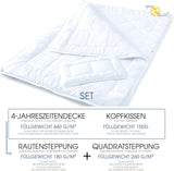 Aqua-Textil Soft Touch Zestaw dla dzieci Pościel 100 X 135 cm 250G i 350G z poduszką 40 X 60 Cm 150G Pościel 4 pory roku Klimatyzacja Oeko-Tex Kołdry i kołdry Naty Shop