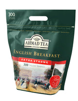 Ahmad Tea - English Breakfast - Czarna herbata śniadaniowa - Assam & Ceylon Tea - Torebki na herbatę angielską bez pasków zawierające 2 g herbaty w porcji - Duże opakowanie 300 torebek herbaty (2 opakowania)