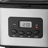 Ekspres do kawy Clatronic® z timerem, karafka 1,5 litra na 12-14 filiżanek kawy, 24-godzinny timer LCD, funkcja utrzymywania ciepła, zabezpieczenie przed kapaniem, wyjmowany filtr, wyświetlacz i lampki kontrolne, 900W - KA 3642
