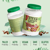 Stewia + Erytrytol 1:3 Süßstoff | 1G = 3G Zucker | 100% Natürlicher Zuckerersatz - 0 Kalorien - 0 Glykämischer Index - Keto Und Paleo - 0 Netto-Kohlenhydrat - Kein GVO - Castello od 1907-1 Kg Słodziki Naty Shop