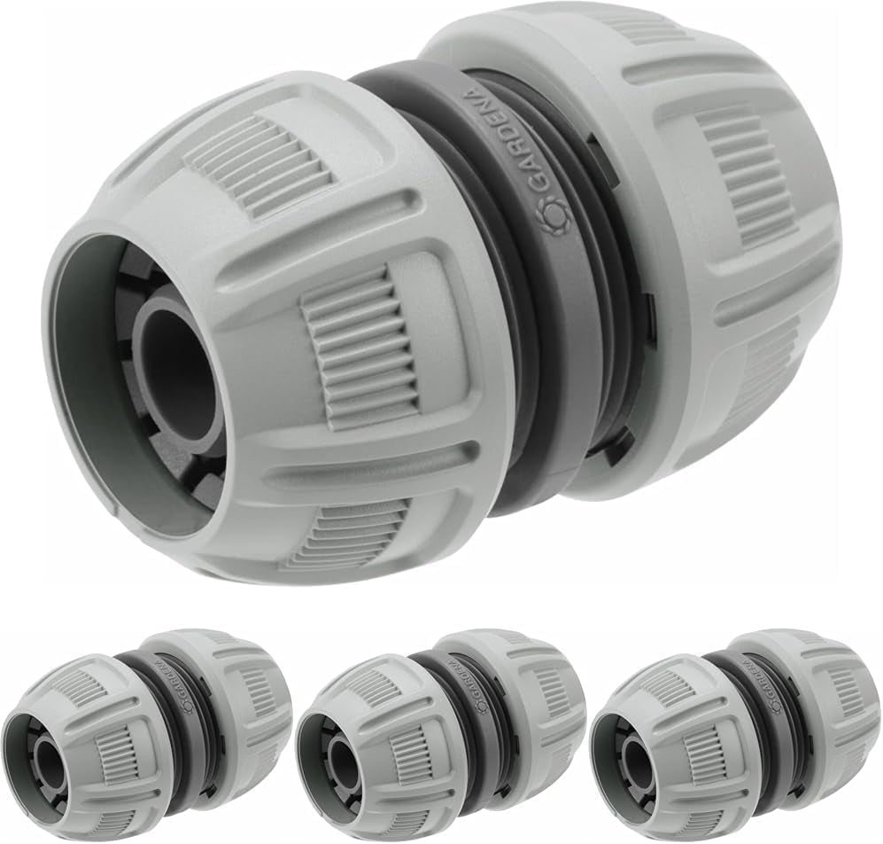 Gardena 13 mm (1/2 cala) i 15 mm (5/8 cala) Naprawca: Szybka i łatwa naprawa węża bez użycia narzędzi, Power Grip, duża siła mocowania, w pudełku (18232-20)