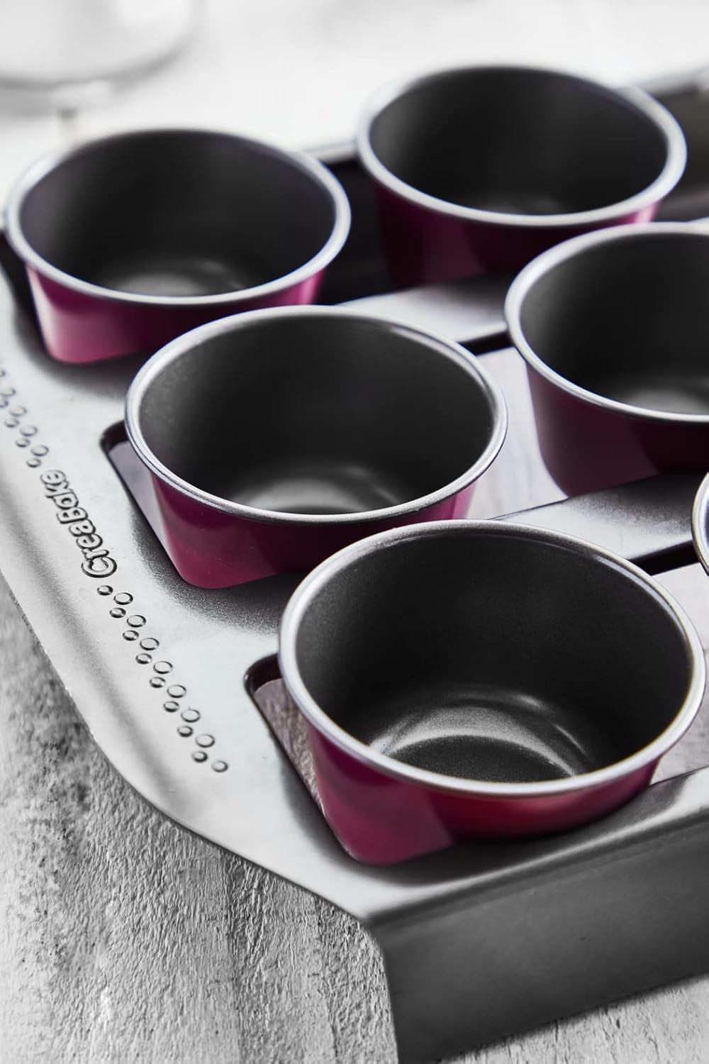 Tefal Creabake J3040104 Kuchenform, 9 Mulden, Antihaftbeschichtung, Austauschbar, Perfektes Backen, Kreative Und Leckere Rezepte, Nicht Compaible Mit Cake Factory, Creabake Formy i blachy do pieczenia Naty Shop