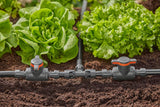 Zawór regulacyjno-odcinający Gardena Micro-Drip-System 13 mm (1/2 cala): Proste odcięcie rur i płynna regulacja przepływu wody, akcesorium do układania rur kroplowych (13207-20)