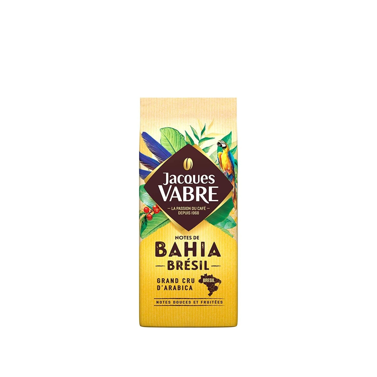Czysta kawa ziarnista Arabica z Bahia, Brazylia - JACQUES VABRE - 250 g