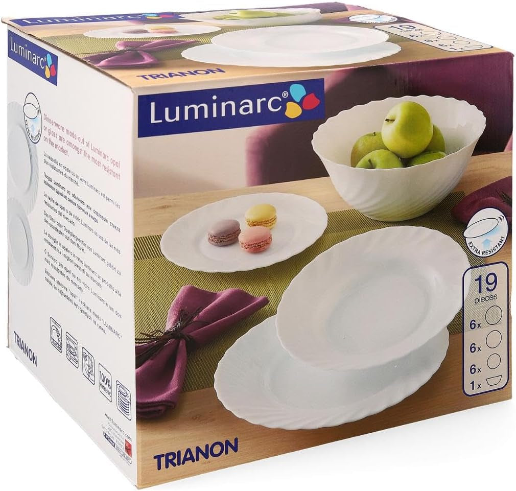Zestaw naczyń Dajar, biały