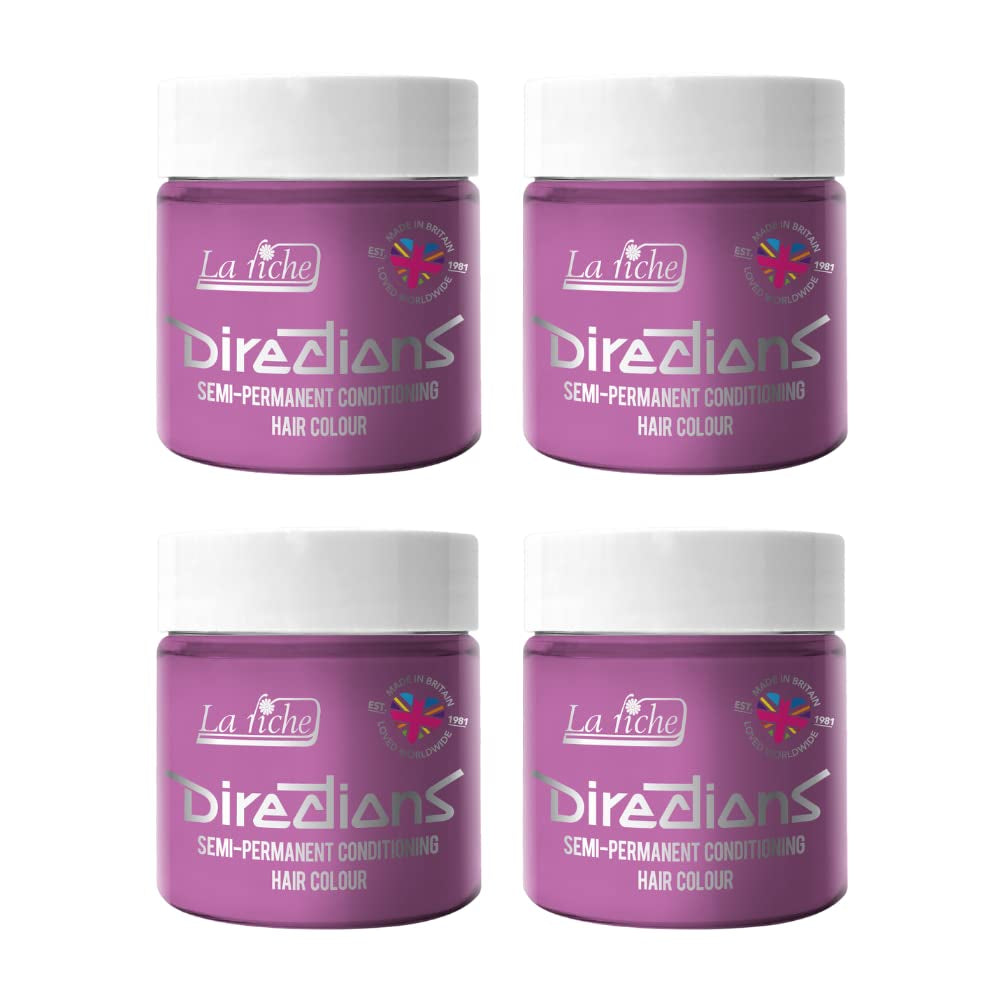 Sposób użycia półtrwała farba do włosów 100 ml pudełko 4 opakowania (Pillarbox Red) Farba do włosów Naty Shop Lavender 100 ml (4 sztuki w opakowaniu)