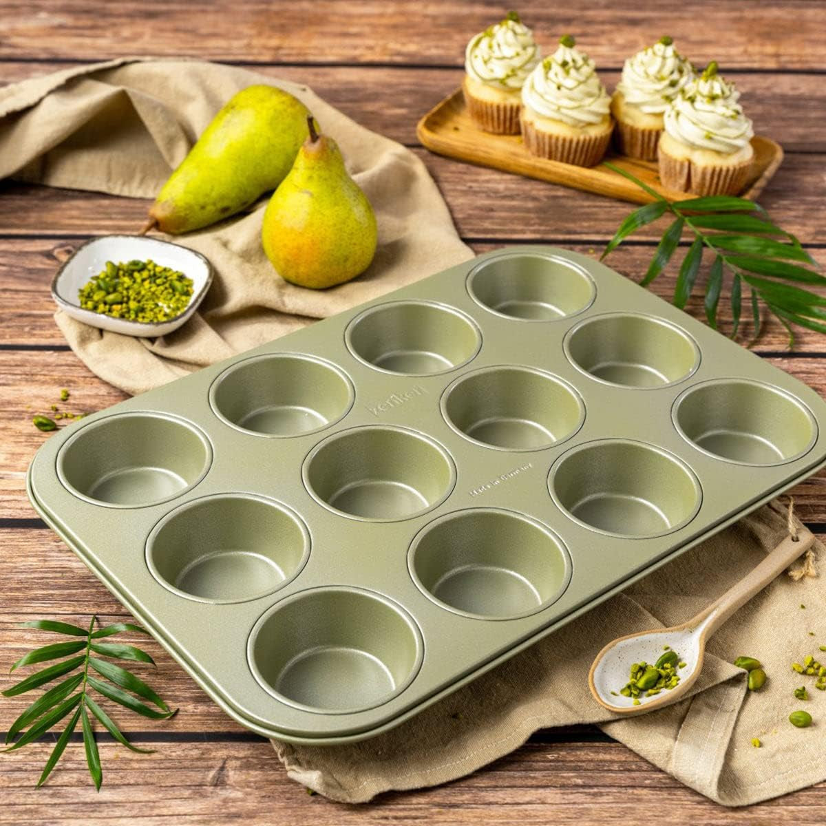Zenker Muffinform Für 12 Stück – Ressourcenschonende Und Klimaneutrale Backform Für Muffins Und Cupcakes – 12Er Muffinblech Mit Veganer Antihaftbeschichtung Formy i blachy do pieczenia Naty Shop