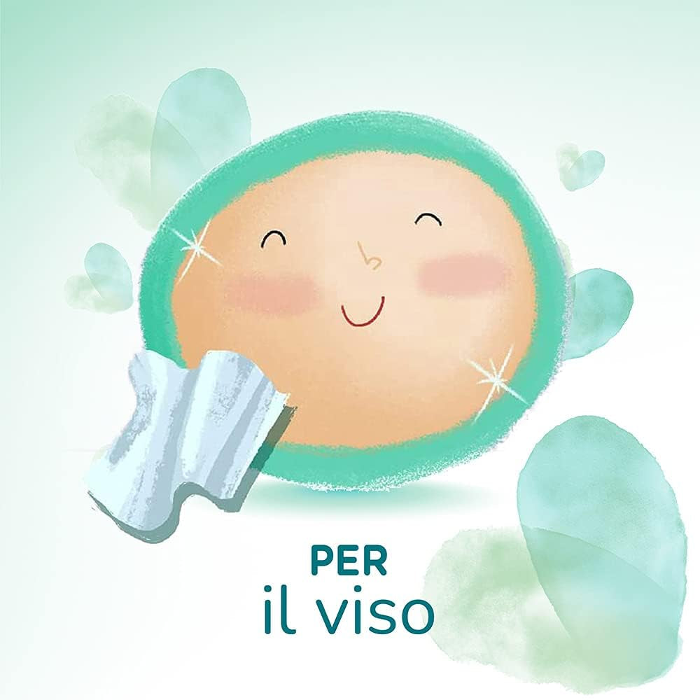 Chusteczki Pampers Acqua Pura Baby Wipes 468 szt. (3 szt.) - 99% wody, 100% bawełny, 0% plastiku, alkoholu i parabenów - idealne chusteczki oczyszczające do skóry wrażliwej, wilgotne, bez dodatku składników