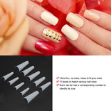 500 sztuk sztucznych tipsów, naturalne francuskie sztuczne końcówki do paznokci do manicure, L, sztuczne paznokcie DIY, owalny żel UV, akcesoria do paznokci dla kobiet i dziewcząt (naturalny kolor)