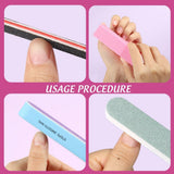 FANDAMEI 20 Stücke Buffer Für Nagel, Nagelfilen Für Gelnägel, Profi Nagelfeile 100/180, Polierfeile Fingernägel, Filen Für Gelnägel, Zestaw do manicure i pedicure