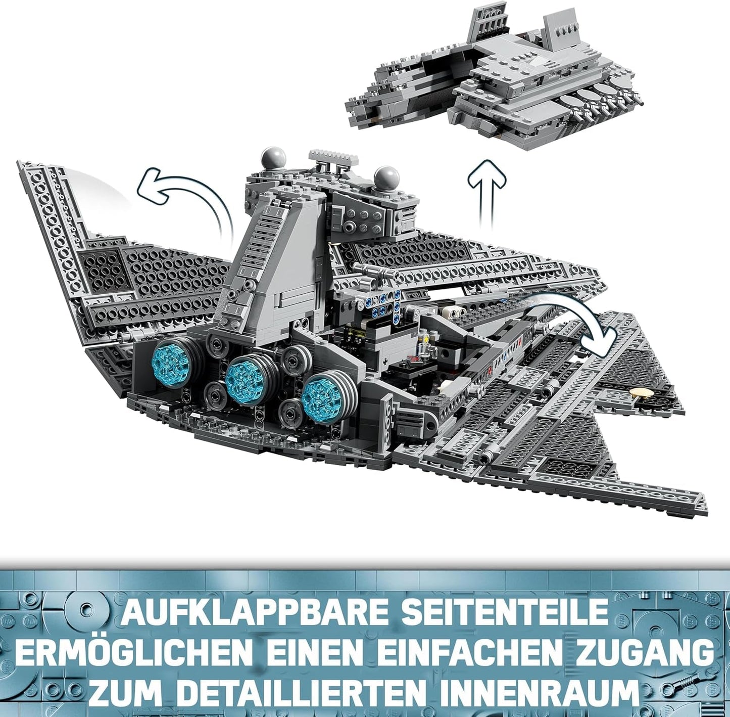 LEGO Star Wars Imperialny gwiezdny niszczyciel, zestaw statku kosmicznego, zabawka do budowania, zestaw Dartha Vadera i Cala Kestisa, prezent urodzinowy dla chłopców, dziewcząt i fanów 75394 Zestawy do budowania w sklepie LEGO