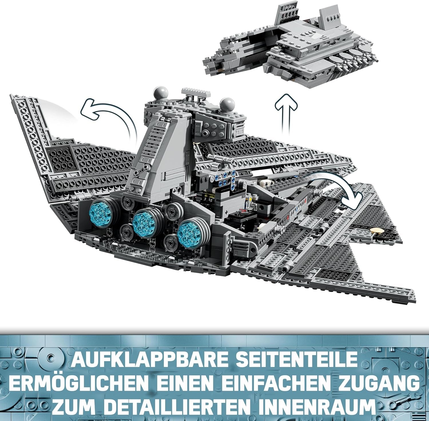 LEGO Star Wars Imperialny gwiezdny niszczyciel, zestaw statku kosmicznego, zabawka do budowania, zestaw Dartha Vadera i Cala Kestisa, prezent urodzinowy dla chłopców, dziewcząt i fanów 75394 Zestawy do budowania w sklepie LEGO