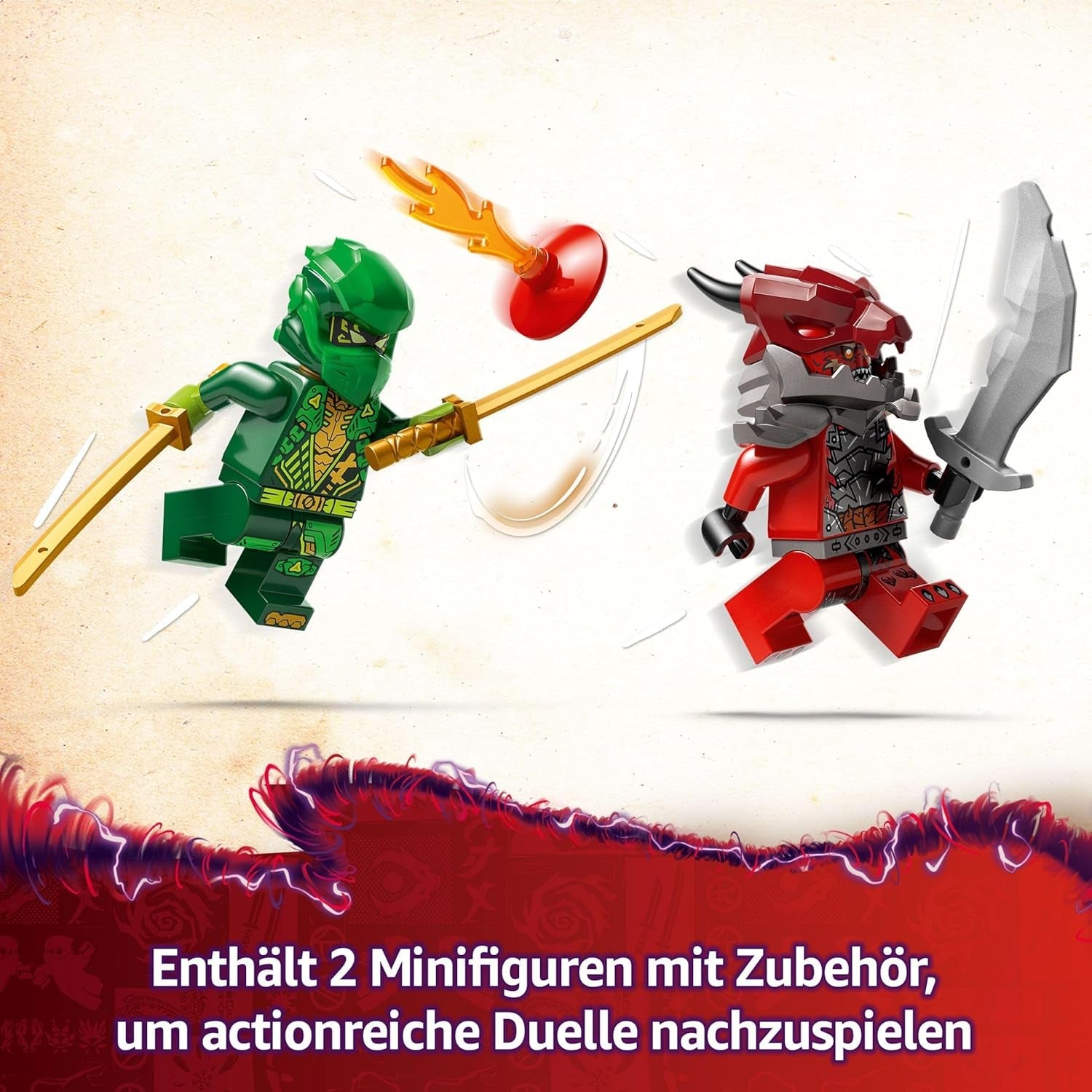 LEGO NINJAGO Lloyd's Action Speedster — zabawkowy samochód do budowania z 2 minifigurkami do odgrywania ról, budowanie zabawkowego samochodu dla dzieci — prezent dla chłopców i dziewcząt od 7 lat 71828 Zestawy do budowania Besuche den LEGO-Store