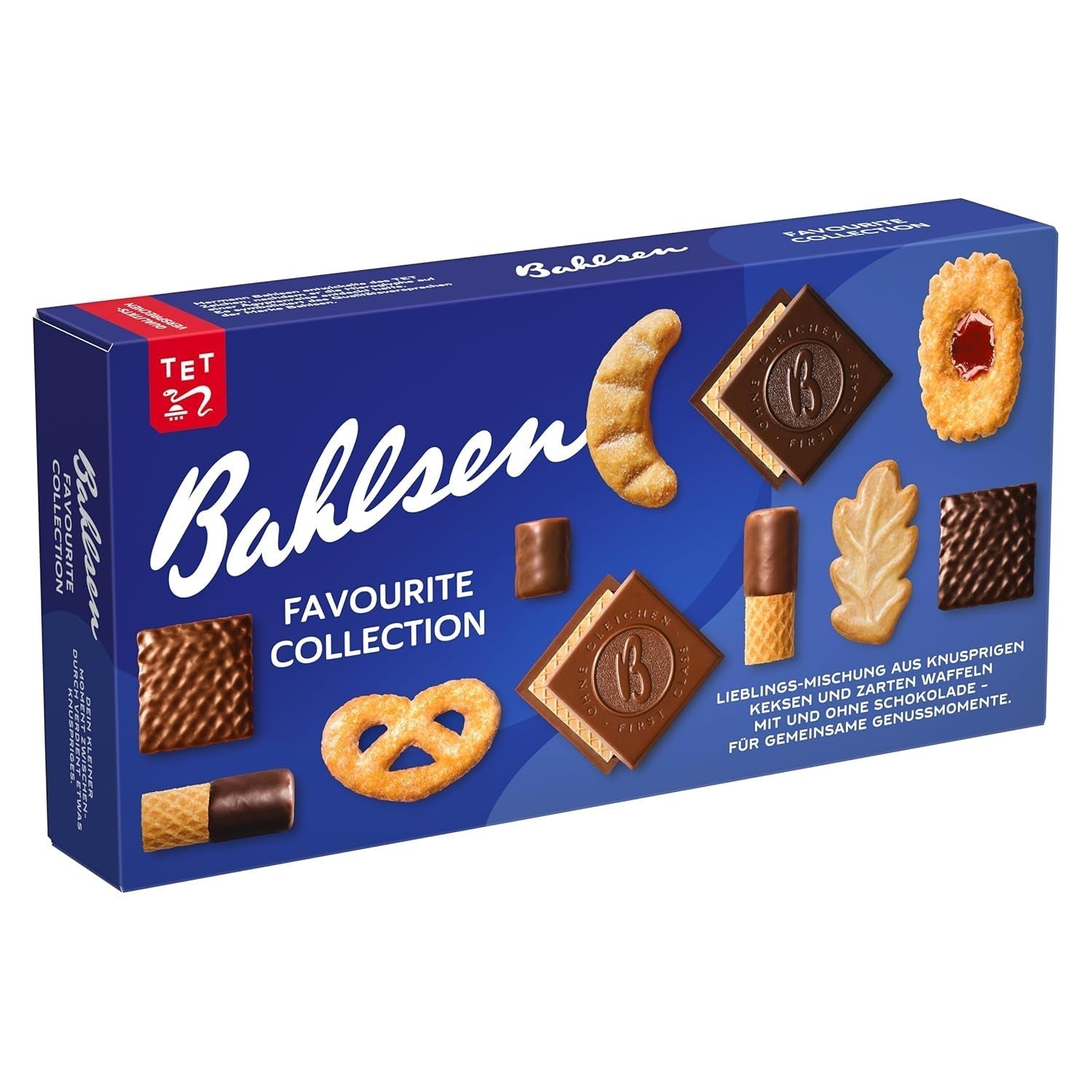 Bahlsen Favourite Collection Zestaw 6 chrupiących ciasteczek i wafli w kolorze ciemnej czekolady mlecznej (6 x 161 g / 966 g)