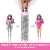 Lalka Barbie Color Reveal z akcesoriami i 6 niespodziankami, seria Disco Star z metalicznym brokatem i bluzką zmieniającą kolor (style mogą się różnić), lalki JCP01 Naty Shop