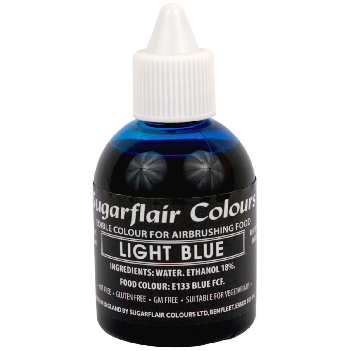 Barwnik spożywczy Sugarflair Deep Red - jadalny barwnik spożywczy w płynie, barwnik aerografowy do ciast, babeczek, lukru i dekoracji ciast - 60ml