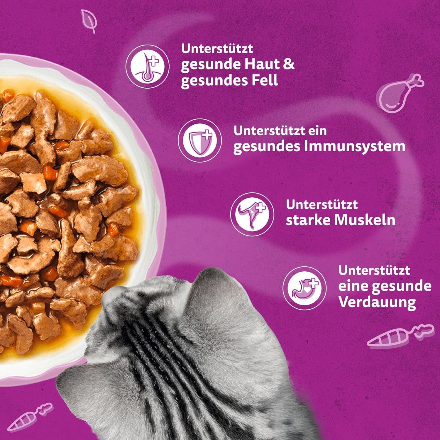 WHISKAS Mokra aromatyczna karma dla kota w sosie 40 x 85g Wybór ryb