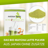 Matchamagic - Organiczna matcha latte w proszku z Japonii z cukrem z kwiatów kokosa do pysznej herbaty