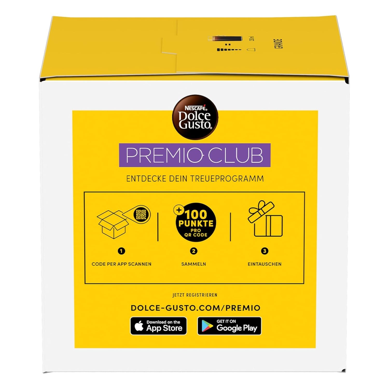 NESCAFÉ DOLCE GUSTO Grande Kaffeekapseln 3-pak (3 x 16 Kapseln)