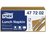 Tork 477840 Limonkowe serwetki obiadowe / 2-warstwowe serwetki do małych posiłków lub przekąsek / Zaawansowana jakość / 10 X 200 (2000) serwetki papierowe / 32,6 X 33 cm (dł. x szer.) / złożenie na 1/4