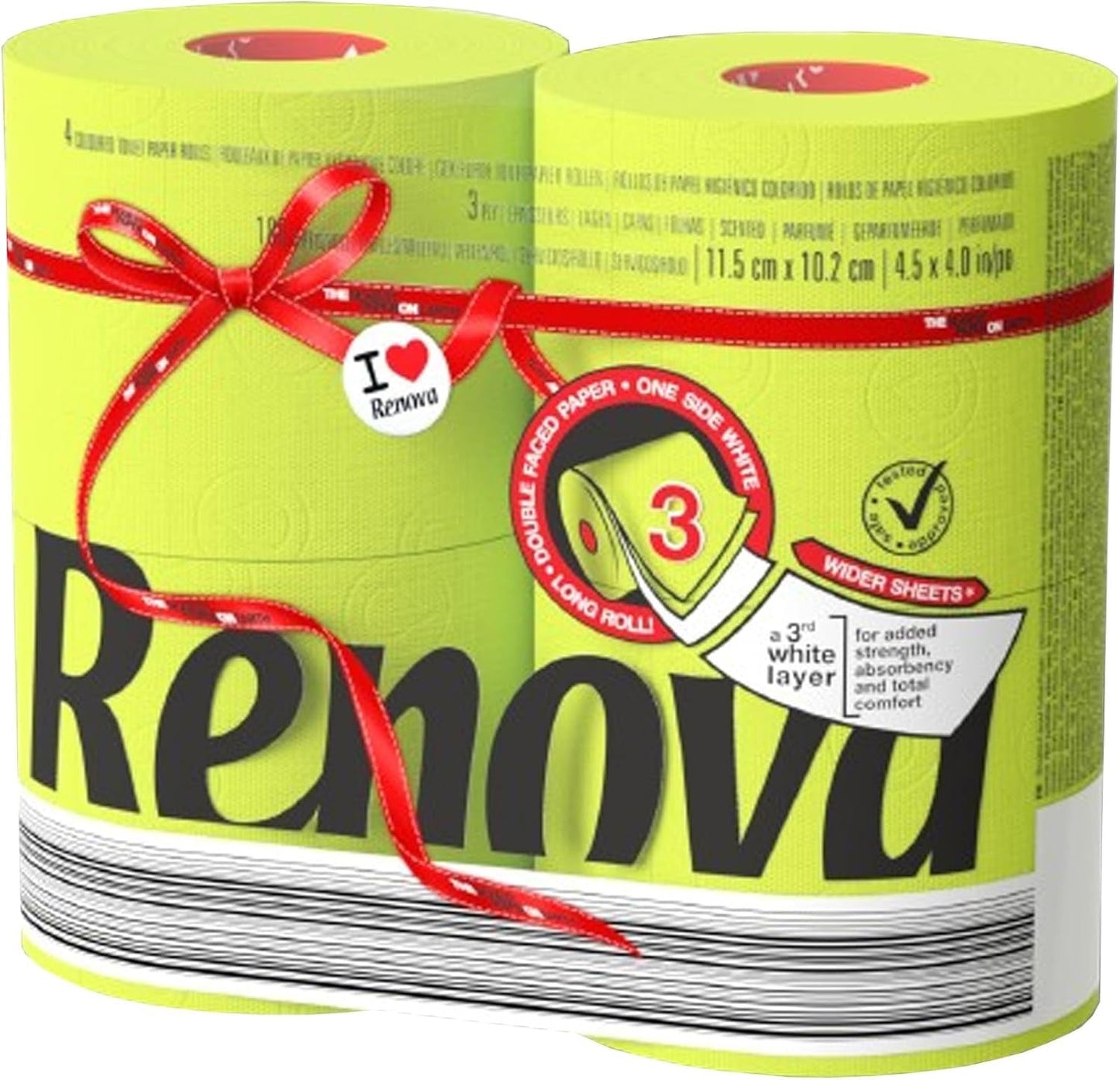 Papier toaletowy Renova, zielony, 4 rolki