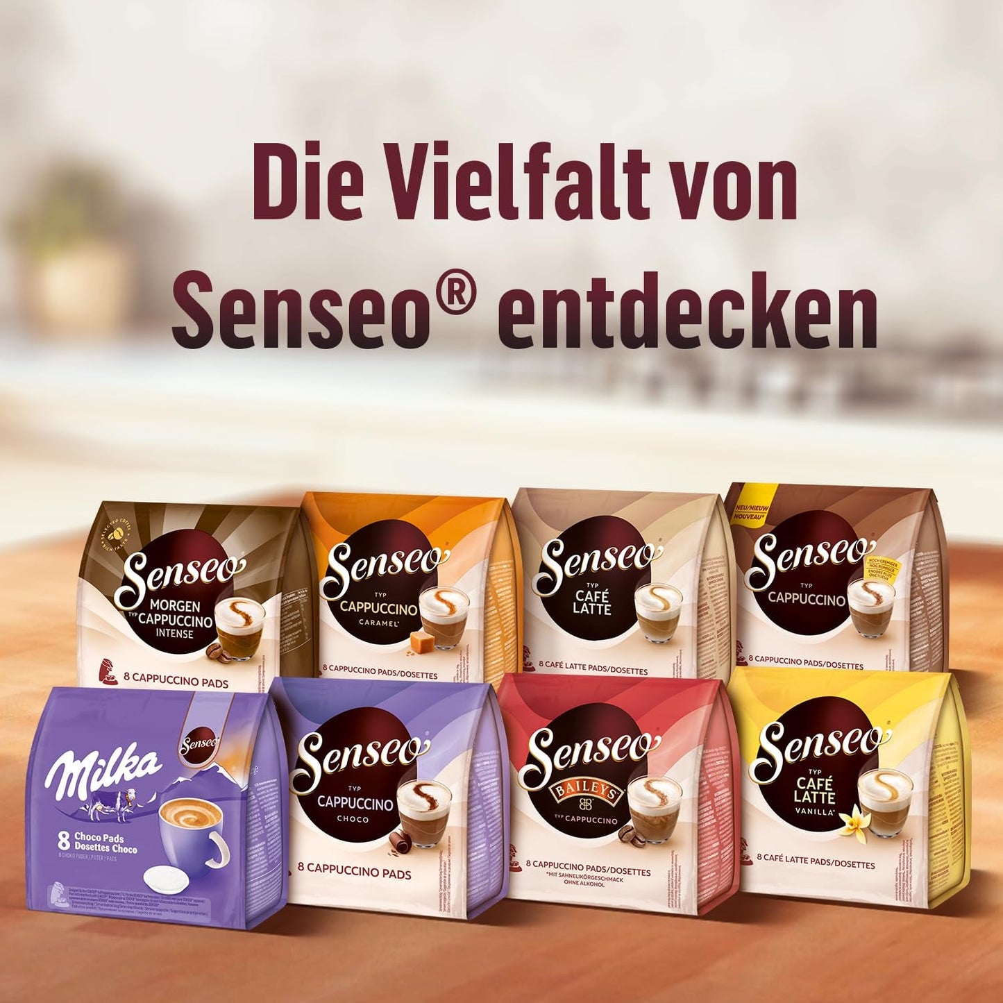 Płatki Senseo Typ Cappuccino Baileys, 5 x 8 Getränke, 40 kapsułek Kaffeepads