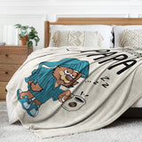 Koc flanelowy Juratar dla taty - prezent na urodziny, dzień ojca i Boże Narodzenie - 152 X 130 cm Łóżka i koce Besuche den Juratar-Store
