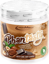 Ironmaxx Phantasty - Kremowa Brzoskwinia Dawka 250G | Wegańskie Geschmackspulver Mit Echten Frucht- Oder Nussstückchen | Perfekter Zuckerersatz Słodziki Naty Shop 250 g (opakowanie 1Er) Chips orzechowo-czekoladowy