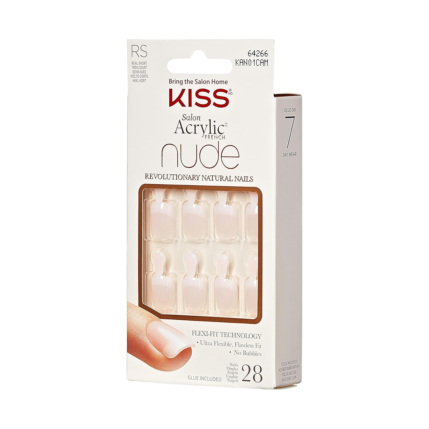 Kiss Nude Nails Niesamowite paznokcie (zestaw 2 sztuk)