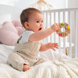 HABA 306692 - Zabawka do łapania z kółkiem kulkowym, Zabawka do łapania od 6 miesiąca życia, Wyprodukowano w Niemczech, Kolorowe zabawki Bebe Naty Shop
