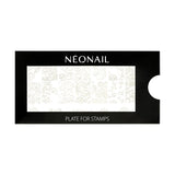 NÉONAIL Nagel Stempel Mit Schaber - Nägel Selber Machen - Stempel do zdobienia paznokci - Nageldesign Für Nagel Schablone - French Nails Stempel - Silikon Nagelstempel