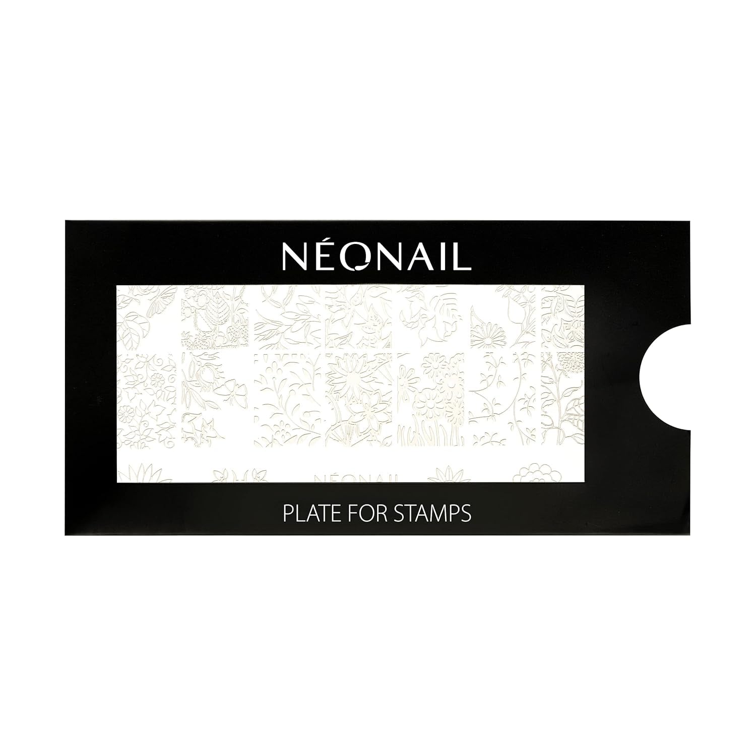 NÉONAIL Nagel Stempel Mit Schaber - Nägel Selber Machen - Stempel do zdobienia paznokci - Nageldesign Für Nagel Schablone - French Nails Stempel - Silikon Nagelstempel