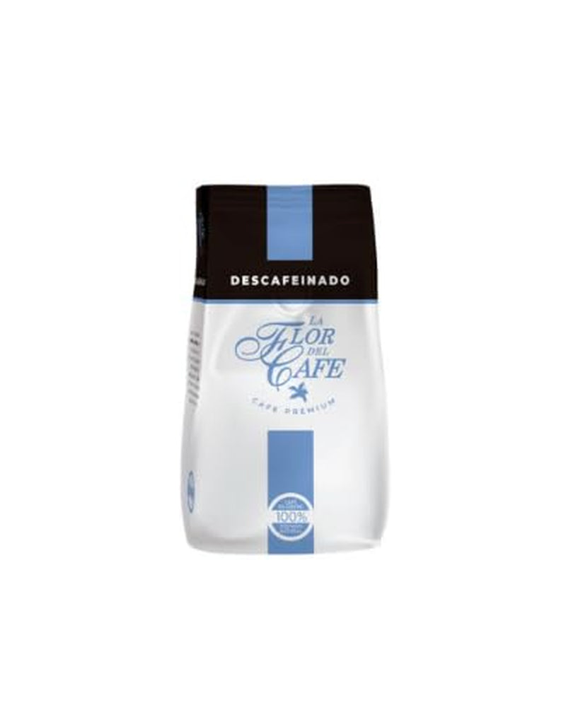 Kawa bezkofeinowa ziarnista Flor del Café – 500 g | Lekko bezkofeinowa | 100% Arabiki | Opakowanie 20 saszetek