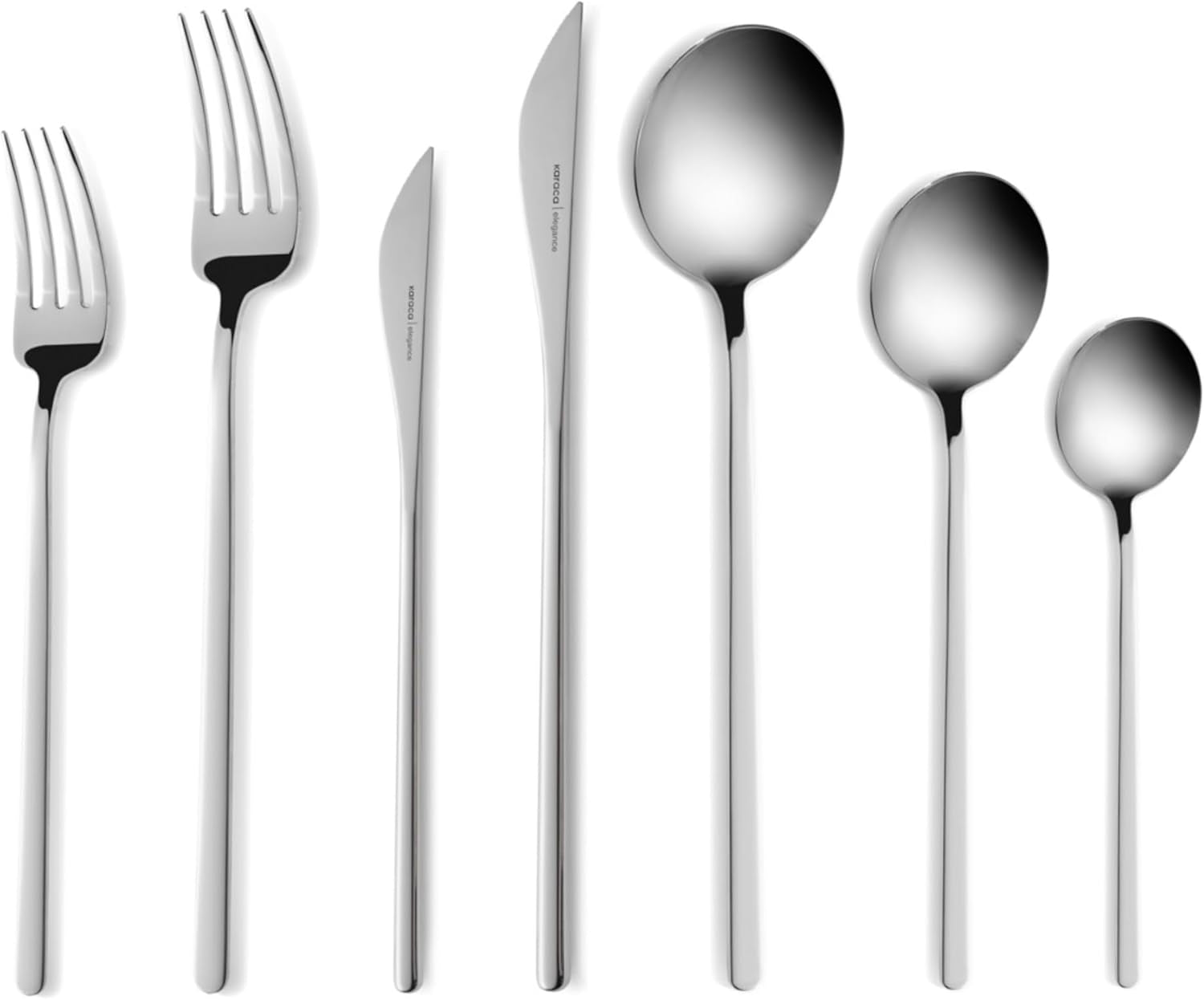 Karaca Focus Elegance, 84-częściowy zestaw sztućców, 12 osób Kitchen Naty Shop