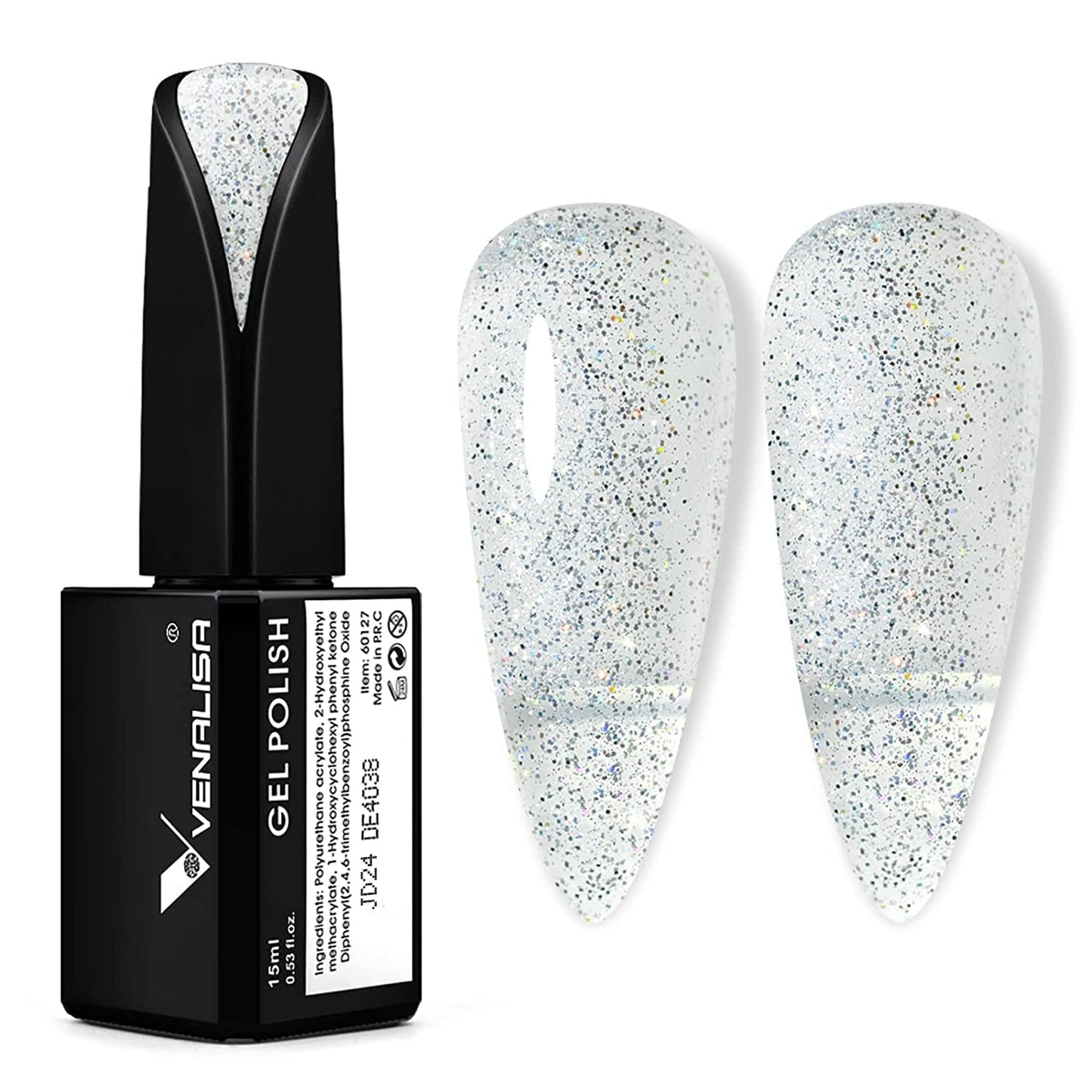 VENALISA koralowo-pomarańczowy lakier do paznokci UV 15ml żelowy lakier do paznokci do lampy UV do paznokci przezroczysty koralowo-pomarańczowy żelowy lakier do paznokci modele do samodzielnego projektowania paznokci