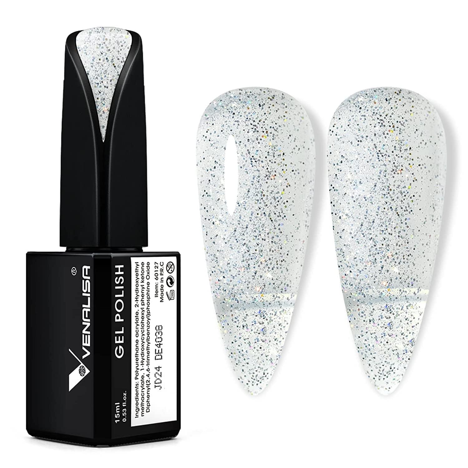 VENALISA koralowo-pomarańczowy lakier do paznokci UV 15ml żelowy lakier do paznokci do lampy UV do paznokci przezroczysty koralowo-pomarańczowy żelowy lakier do paznokci modele do samodzielnego projektowania paznokci