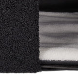 Relaxdays Katzenhöhle, składany, 3 Liegeplätze, Katzenhaus mit Kratzfläche, HBT: 36,5x112x41 cm, Katzenversteck, schwarz