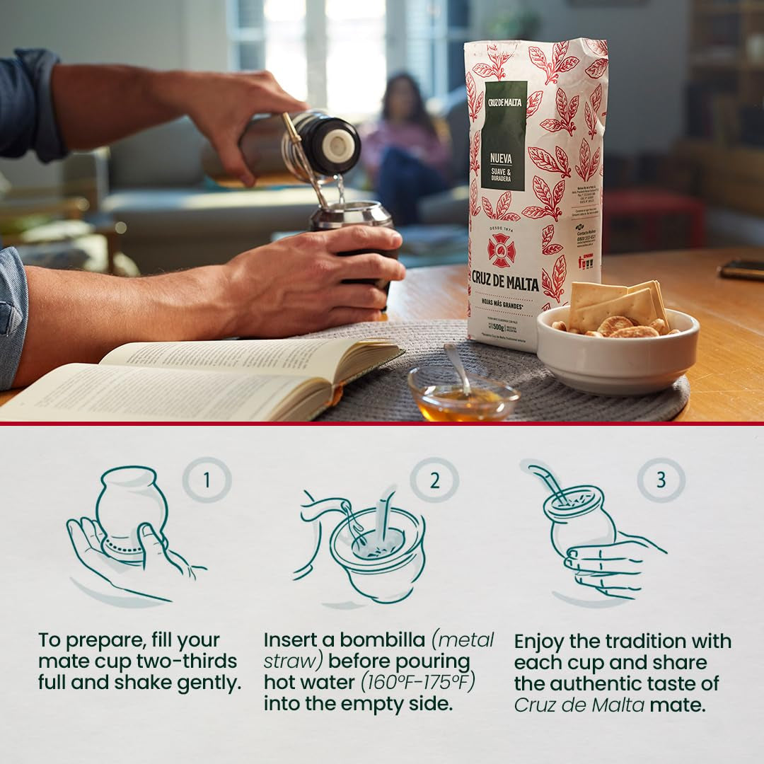 Argentyńska herbata mate z kawałkami łodyg, 1 kg.