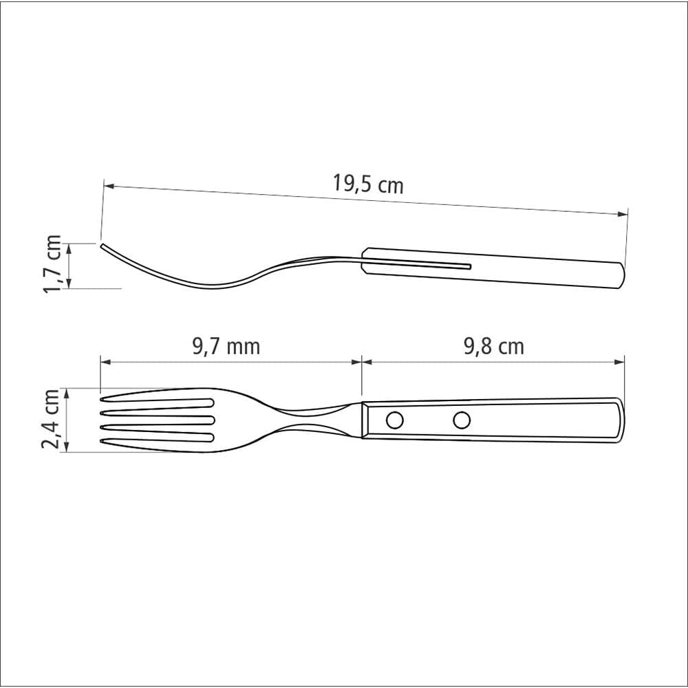 Tramontina 14-częściowy zestaw sztućców do grilla ze stali nierdzewnej Zestaw sztućców do steków Zestaw do grillowania Kuchnia Naty Shop