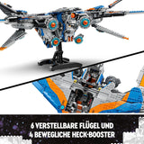 LEGO Marvel Strażnicy Galaktyki: Budowa statku kosmicznego w Mediolanie Model statku kosmicznego z 4 minifigurkami superbohaterów Ulotka Avengers na kosmiczne przygody Prezent dla chłopców i dziewcząt 76286 Zestawy do budowania Zobacz sklep LEGO