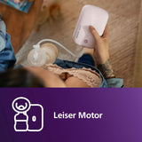 Philips Avent Elektrische Natural Motion Milchpumpe - Zestaw Zum Abpumpen, Aufbewahren Und Füttern Inkl. Flaschen, Schnuller Und Becher (Modell SCD340/31) Żywność i akcesoria do karmienia piersią Sklep Bebe Naty