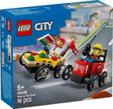 LEGO City Furgonetka dostawcza pizzy kontra. Pizza Truck — Mydelniczka dla dziewcząt i chłopców od 5 lat — Zestaw do budowania z 2 minifigurkami kierowców — Prezent urodzinowy i świąteczny 60458 Zestawy do budowania Besuche den LEGO-Store