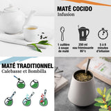 ORIGEENS BIO YERBA MATE Z MIĘTĄ I CYTRYNĄ 200 G - Świeżość I Niepalona Bio Yerba Mate, liście, bez łodyżek i pyłu