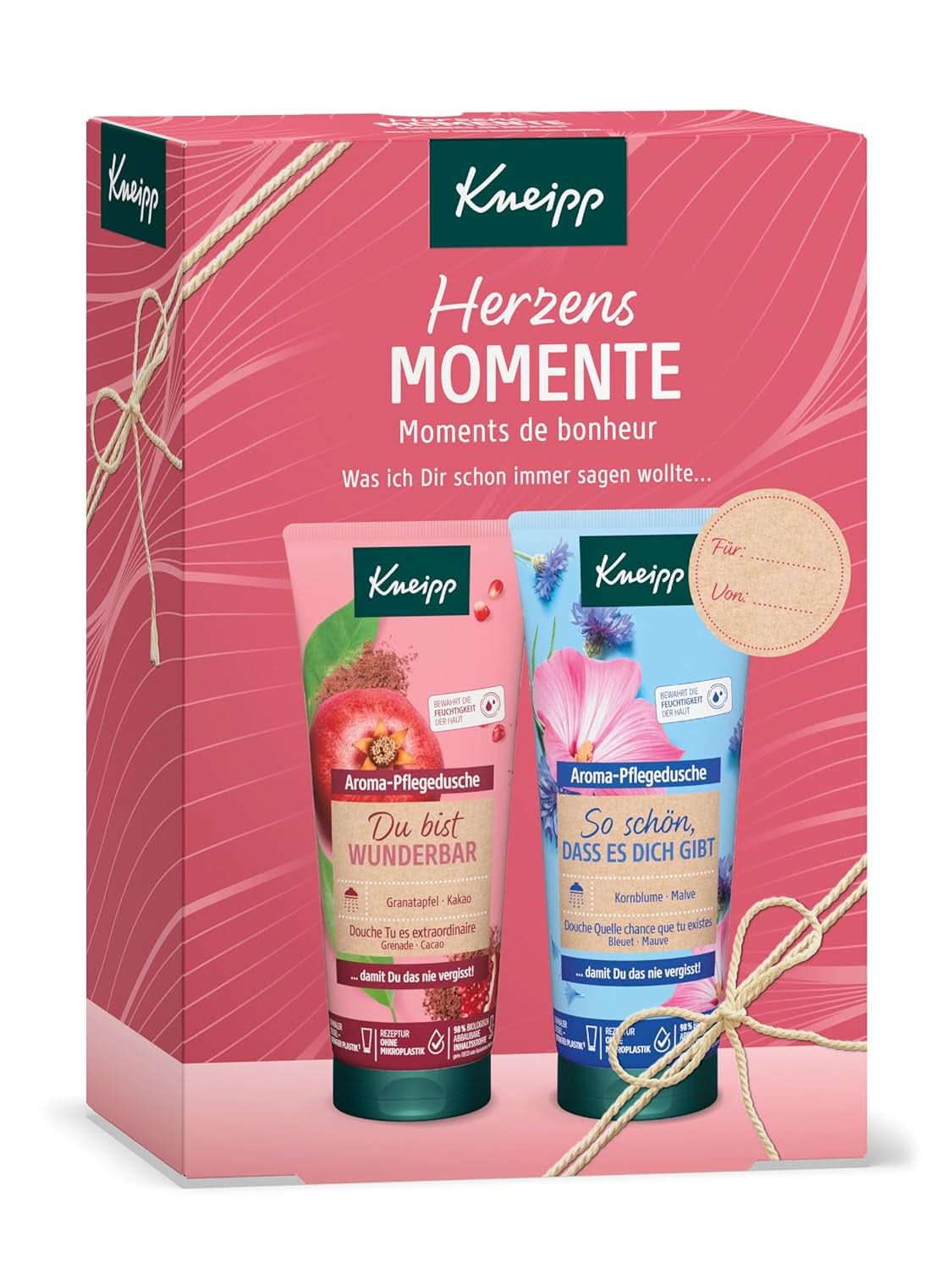 Kneipp Zestaw upominkowy 2 aromaterapeutyczne żele pod prysznic 2 x 200 ml Pod prysznic i do kąpieli Naty Shop